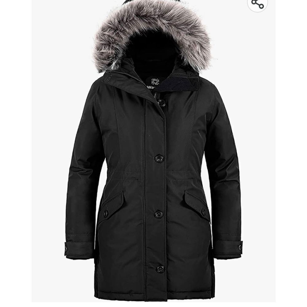 Wantdo Women's Hooded Winter Coat Waterproof Warm Long Puffer Jacket Par…